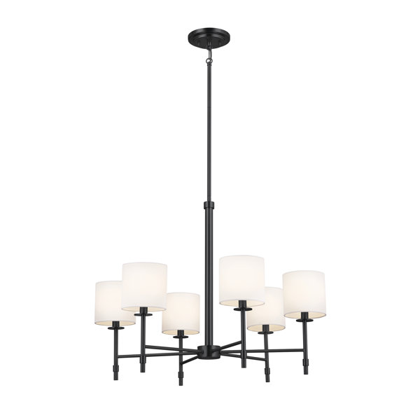 Everly Quinn Zadoc 6 Light Dimmable Classic / Traditional Chandelier